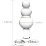 Glass Anal Beads Butt Plug Prostate Massager P-Spot Stimulation Anal Trainer Sex Toys For Men Women Masturbation