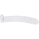 Diamond Dildo Butt Plug, 7.5 Inches Glass Pleasure Wand Crystal Massager