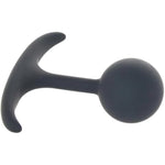 Premium Silicone 3.9 Inch Round Weighted Anal Plug With Lube 1Oz | Butt Plugs | Anal Sex Toys | Anal Plugs