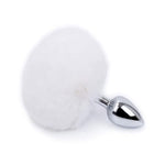 Women's Bunny Costume Set with Faux Fur Anal Plug and Buttplug Tail for Beginners and Couples