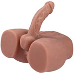 8.0Lb Torso Male Sex Doll With Realistic Dildo And Testis, Anal Male Masturbator With Tight Hole For Men Masturbation Toy Soft Body Unisex Sex Toy For Couple Brown
