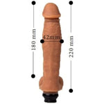 Thrusting Dildo With Vibrator 8.66" Length - Automatic Sex Machine, Realistic Silicone Dildo For Women, G-Spot & Anal Stimulation, Adult Toy, Female Masturbation Sex Machine