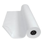 Dual Surface Paper Roll for Arts and Crafts Classroom Supplies White 36 x 1000