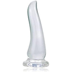 Transparent Anal Plug For Male Female: Anal Prostate Massager Vaginal G-Spot Stimulate Sex Toy With Powerful Suction Cup For Beginner Advanced (M)
