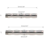 2 Pcs Urethra Trainer Set Chastity Lock Accessories Chastity Device Sex Toy Sound Urethral Plug Urethral Toy Urethral Masturbation Stick Catheter Sound Penis Plug Male Urethra Stimulation