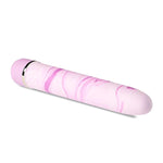 Strawberry Fields 7" Wand Vibrator, Gentle, Satiny Smooth Finish, Not Overly Buzzy, Perfect For Beginners, Pink Marble