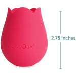 Rose Toy Vibrator For Women, Clitoral Stimulator Made Of Body-Safe Silicone, Waterproof, Usb Rechargeable And 10 Pulsing Settings, Red