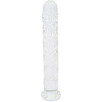 Diamond Dildo Butt Plug, 7.5 Inches Glass Pleasure Wand Crystal Massager