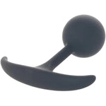 Premium Silicone 3.9 Inch Round Weighted Anal Plug With Lube 1Oz | Butt Plugs | Anal Sex Toys | Anal Plugs