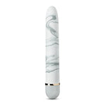 Swept Away - 7 Inch Satin Smooth Personal Massager Wand - Perfect For External Clitoral Vaginal Stimulation - Body Safe Vibrator - Splashproof Sex Toy For Couples Women - White Marble