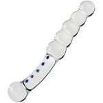 Glass G Spot Dildo Anal Beads Butt Plug Vaginal Stimulator Prostate Massager Double-Ended Pleasure Wand For Men Women Masturbation