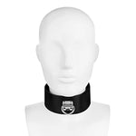 Choker With Leash And Lock - Patent Leather Bondage Collar, Restraint, Bondage, Role-Playing Games, Bdsm