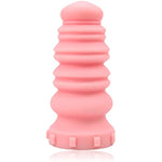 Macaron Tower Anal Plug, G-Spot Anal Plug Liquid Silicone Butt Plug Anal Sex Toys With Strong Suction Base Orgasm Masturbator For Men Women Couples (Coral Pink) (S)