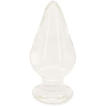 Rock The Hell Huge Glass Butt Plug, Crystal Anal Plug Plug Pleasure Wand Anal Trainer, 28 Oz