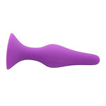 Tapered Silicone Anal Plug - Great for Beginners! Small Black