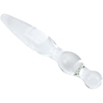 8.8" Clear Glass Dildo Crystal Female Masturbator G-Spot Stimulator Sex Pleasure Wand