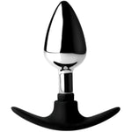 Tailz Dark Invader Metal & Silicone Anal Plug - Medium, 1Count