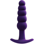 Plug Anal Vibrator, Rechargeable Waterproof Prostate Vibe, Adult Sex Toy, Easy Insertion Round Tip (Purple)
