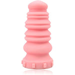 Macaron Tower Anal Plug, G-Spot Anal Plug Liquid Silicone Butt Plug Anal Sex Toys With Strong Suction Base Orgasm Masturbator For Men Women Couples (Coral Pink) (L)