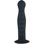 Rippled Silicone Probe - Suction Cup For Hands-Free Fun!
