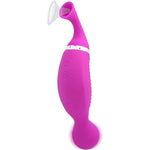 2-In-1 Clit Sucker And G-Spot Vibrator | Sex Toys For Women | Clitoral Suction | G-Spot Vibration | Waterproof Vibe | Hypoallergenic Silicone | Rechargeable | 24 Function | Mimics Oral Sex