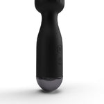 Rechargeable Mini Power Wand - Black - Compact Vibrator For Women - Powerful, Silent Vibrating Bullet For Clitoral And Vaginal Stimulation - Travel Size Sex Toy - Mini Vibrator