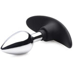 Tailz Dark Invader Metal & Silicone Anal Plug - Small, 1Count