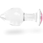 3Pcs Crystal Glass Anal Plug With Luxury Jewelry Design - Small, Medium And Big Glass Butt Plug Anus Dilator Anal Training Kit Prostate Massage Masturbation Sex Toy For Men Women Lover