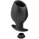 Hollow Anal Plug With Plug Kit Outgoing Wearing Butt Plug Tunnel Dilator Retractable Training Enema For Adults Or Couples (L)