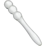 Anal Beads Butt Plug Glass Double-Ended Pleasure Wand Anal Trainer With 3 Ball Adult Sex Toy For Men Women Couple Play