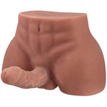 8.0Lb Torso Male Sex Doll With Realistic Dildo And Testis, Anal Male Masturbator With Tight Hole For Men Masturbation Toy Soft Body Unisex Sex Toy For Couple Brown