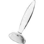 Sparkling Crystal | Glass Anal Plug | Hot & Cold Temperature Play | Grooved Textured | Anal Stimulation | Unisex