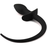 Silicone Anal Plug Fox Tail For Beginners Waterproof Smooth Touch Anal Sex Toys Beads For Women Men(Black)