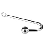 Stainless Steel Solid Metal Anal Hook Trainer Bondage Hook With Ball,Anal Hook Stainless Steel Anal Toys Anal Beads Bdsm Buttplug Hook Sex Toysanal Ball Sex Games Unisex Fetish Toy For Men Women