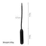 Urethral Sounds Catheter Vibrating Wand Massager Small Waterproof Handheld Cordless Massager For Male Black (15Cm)