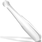 Glass Butt Plug Anal Dildo Pleasure G-Spot Wand Baseball Bat Shaped Double Ended Dildo Prostate Massager Fetish Masturbation Sex Toy For Women Men Transparent (M)