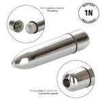 Waterproof 10 Modes Quiet Powerful Handheld Electric Bullet Tool Personal Body Relaxation Gift for Woman Men,Portable Bullet Setiing Massage Ball Female Toys,Foot Back Neck Massage Tool (Silver)