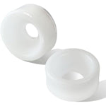 2-Piece Premium Silicone Penis Pump Sleeve Male Sex Toys, 2 Sizes, Fits 2.59-Inch Cylindrical Penis, Stretchy, Soft, Comfortable, Durable Silicone Vacuum-Sealed Ring Penis Enlarger Accessory (White)