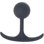 Premium Silicone 3.3 Inch Weighted Round Plug With Lube 1Oz | Butt Plugs | Anal Sex Toys | Weighted Anal Plug