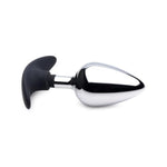 Master Series Dark Invader Metal & Silicone Anal Plug - Large, 1Count