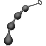 Silicone Anal Beads Butt Plug Flexible Anal Plug Anal Trainer Anal Chain With 4 Water Drops Balls Anal Sex Toys For Men Women Couples (L)