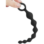 Silicone Anal Chain Link With O Pull Ring, Anal Butt Plug,Silicone Flexible Anal Chain Butt Plug With 7 Gradual Balls And Pull Loop Prostate Massager G-Spot Stimulator Sex Toy For Men Women