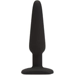Classic Butt Plug - 5.5 Inch Silicone Anal Plug - Slimline With Tapered Tip & Flared Base - Waterproof - Black