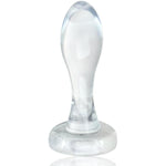 Transparent Anal Plug - Prostate Stimulating Anal Toy G-Spot Stimulate Sex Toy With Suction Cup For Beginners Advanced Men Women Couple (L)