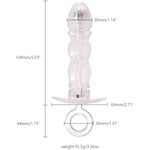 Acrylic Anal Expander, Anal Trainer Butt Expander With Lock Anal Massager Bdsm Sex Toys For Men Women Couple Lovers