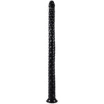 16.5 Inch Long Anal Butt Plug Sex Toy - Dragon Scale Dildo Butt Plug Anus Dilator Prostate Massage Long Anal Sex Toy With Strong Suction Cup For Men Women Lover (Black)