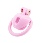 Breathable Chastity Devices Set With 4 Sizes Ring Heart Shaped Cock Cage Negative Sissy Cock Cage Bdsm Bondage Chastity Device For Men (Pink, Short Version)