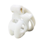 Sissy Chastity Device Kit, Baby Mini Tiny Chastity Penis Cage, 3D Printed Lightweight Body-Safe Nylon Resin Cb Lock Bdsm Bondage Sex Toy Penis Exercise Virginity For Men (White)