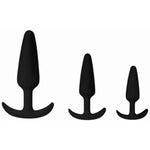 Silicone Butt Plug Set, 3 Pcs Wearable Flared Base Anal Trainer Anal Plug For Prostate Massage Unisex Adult Anal Toy For Beginner Advanced Users