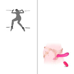 Bed Sex Bondage Restraint & Strap-On Vibrating Dildo Sex Toys